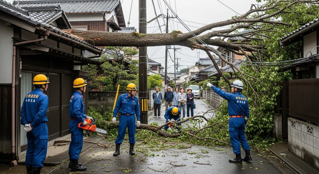 木が倒れた場合すぐにやるべきことは？緊急時の対応方法