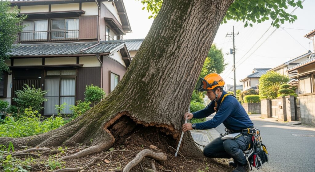 木が傾いてきたら危険？倒れる前に確認すべきポイント
