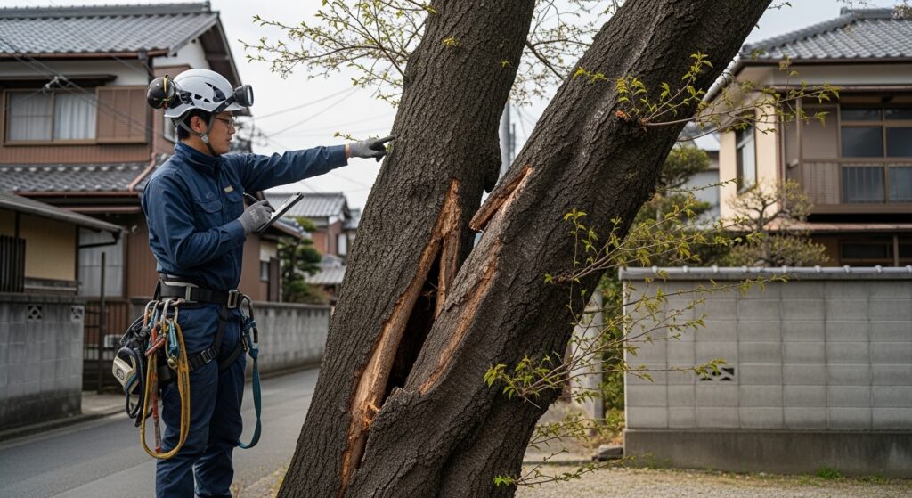 木が倒れそうなときの見分け方は？危険サインと対処法を解説