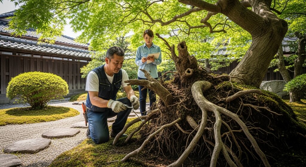木の根が浮いているのは危険？倒木リスクの判断基準とは