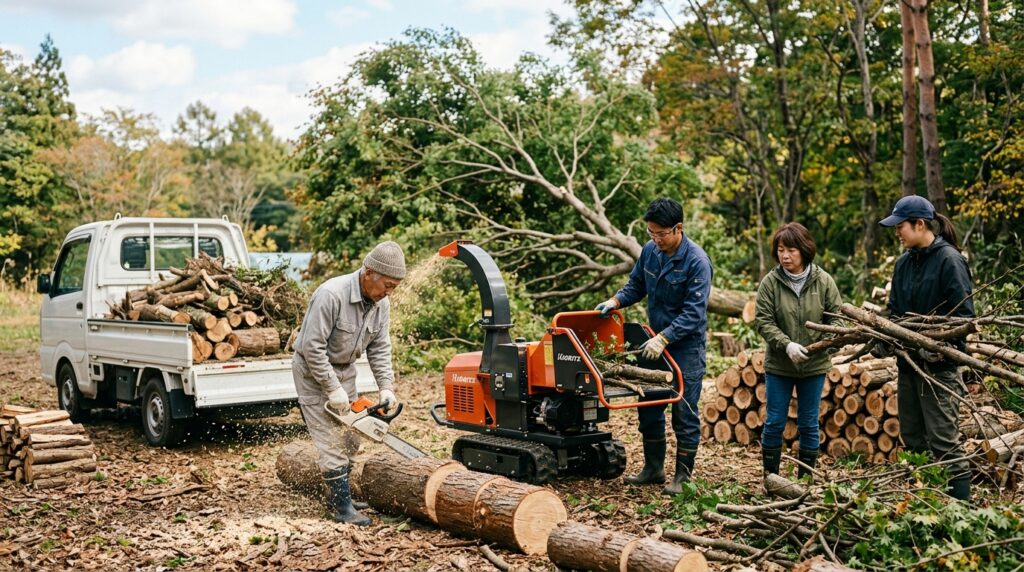 伐採後の木はどう処理する？放置すると起こる問題と対策