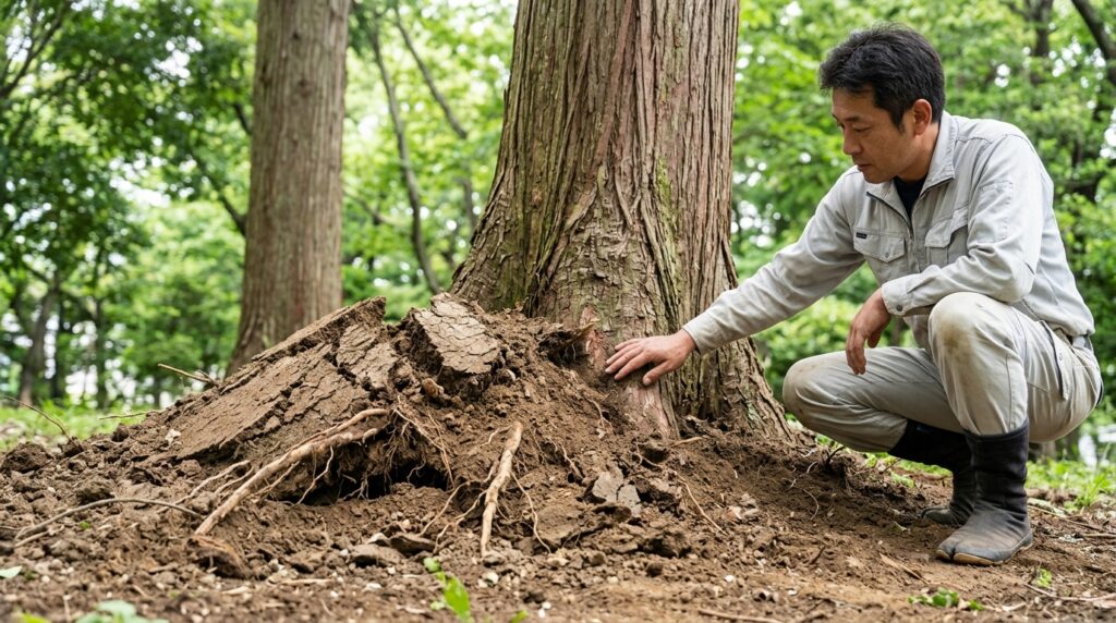 木が倒れる前に見分ける方法は？危険サインと対処法