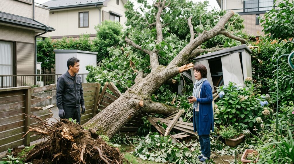 木が隣家に倒れた場合どうなる？責任と対処法を解説