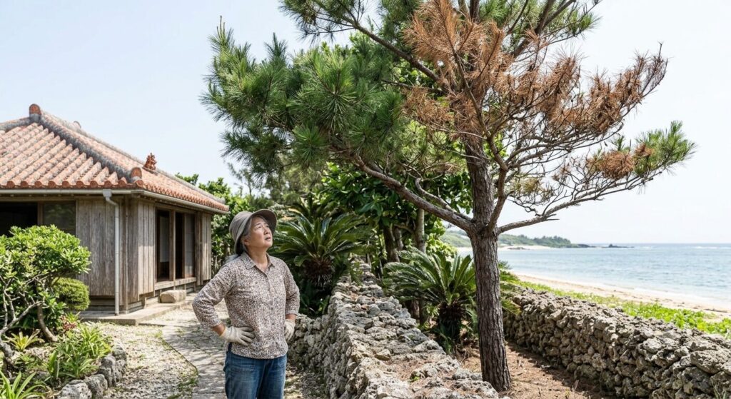 リュウキュウマツの松枯れは危険？見分け方と伐採すべき危険サインとは
