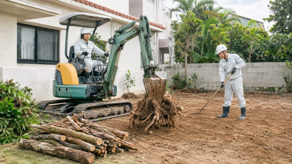庭木を全部なくしたい沖縄の方へ？撤去・抜根・整地の費用と進め方