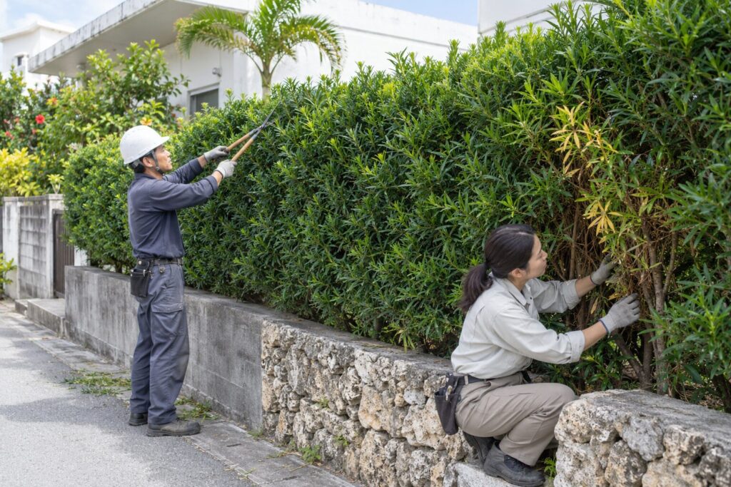 イヌマキの生垣が伸びすぎ・虫がつく？剪定と作り替えの判断基準